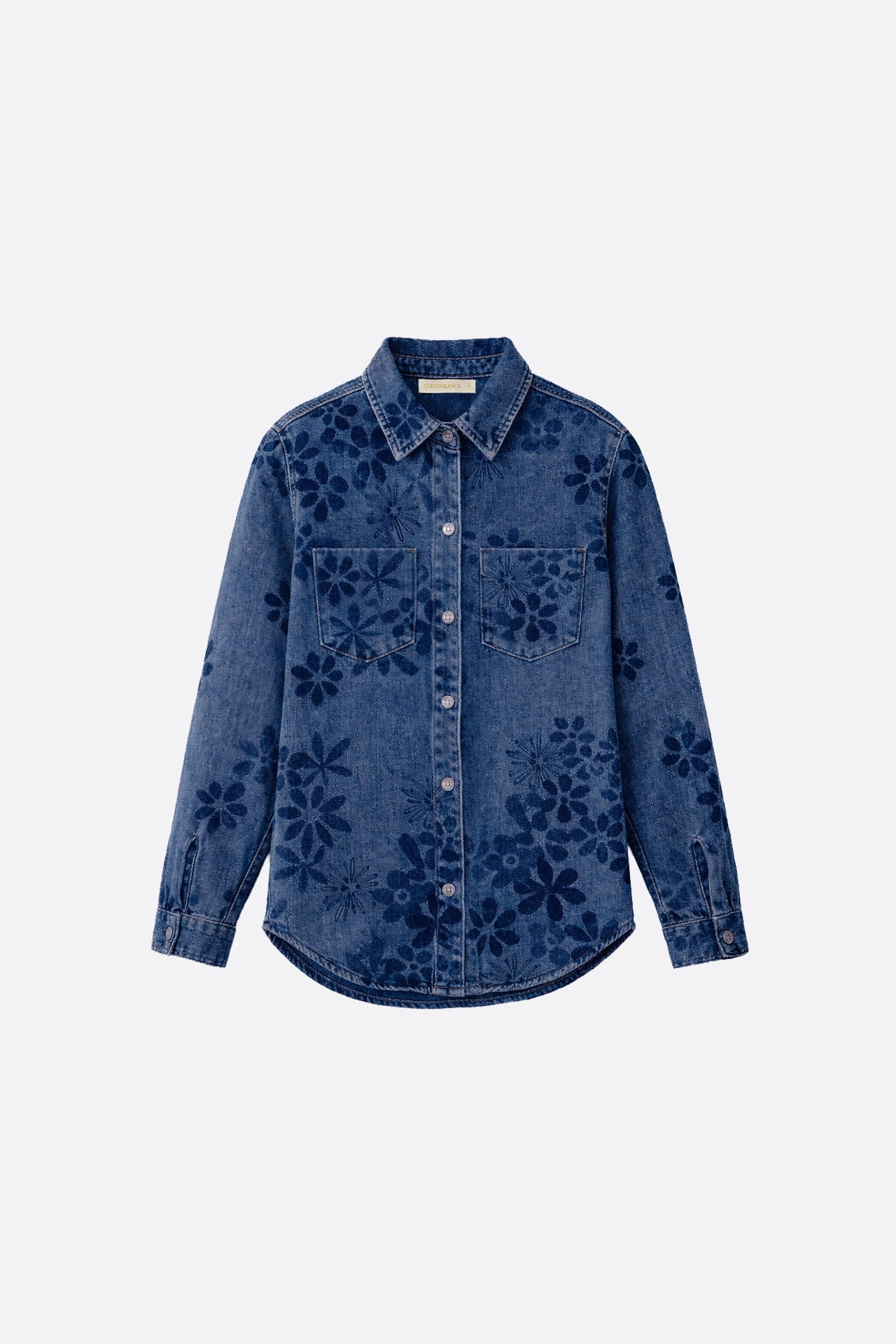Camisaco Jacquard Denim Blue