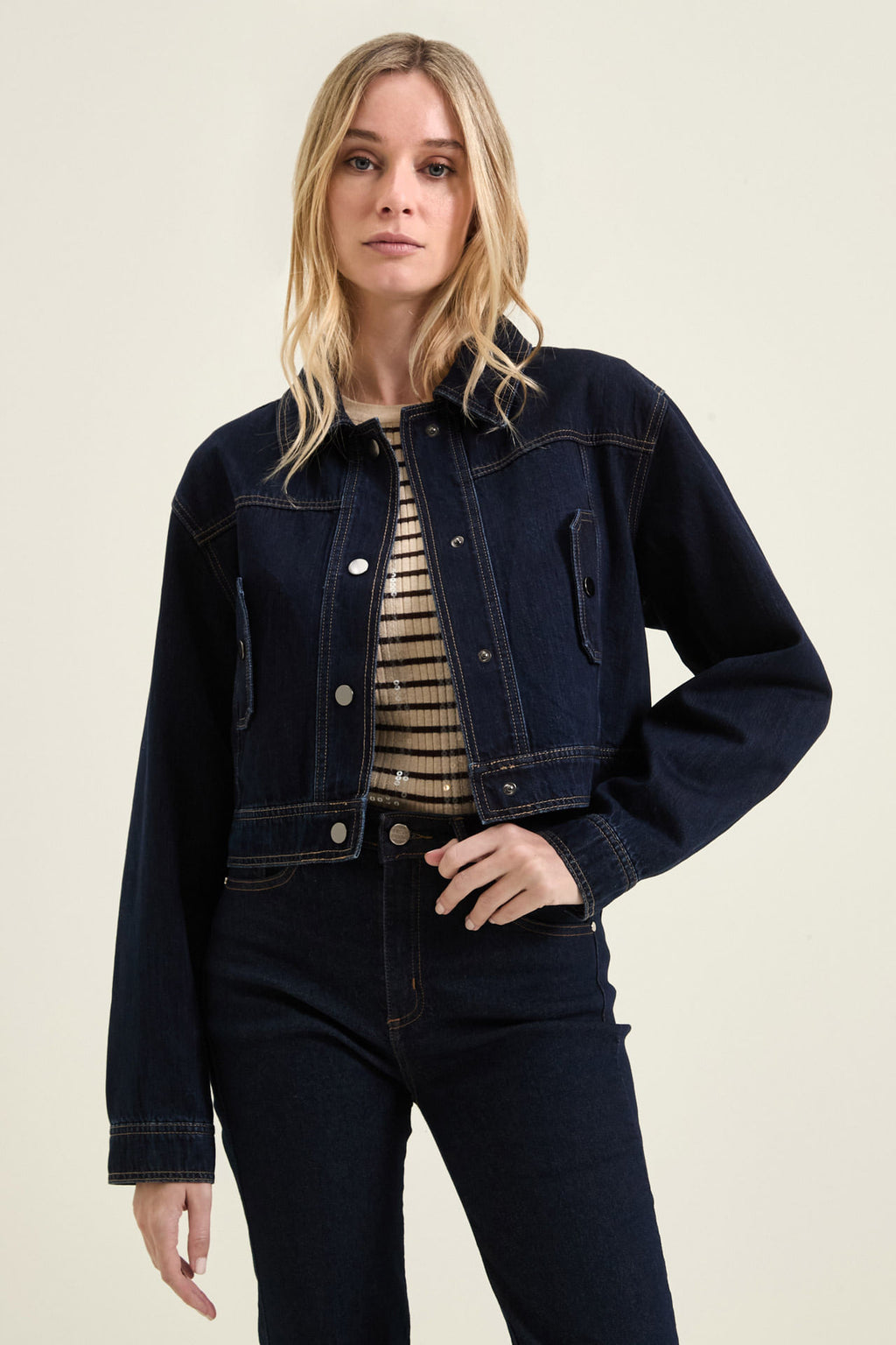 Campera Knox Raw Blue