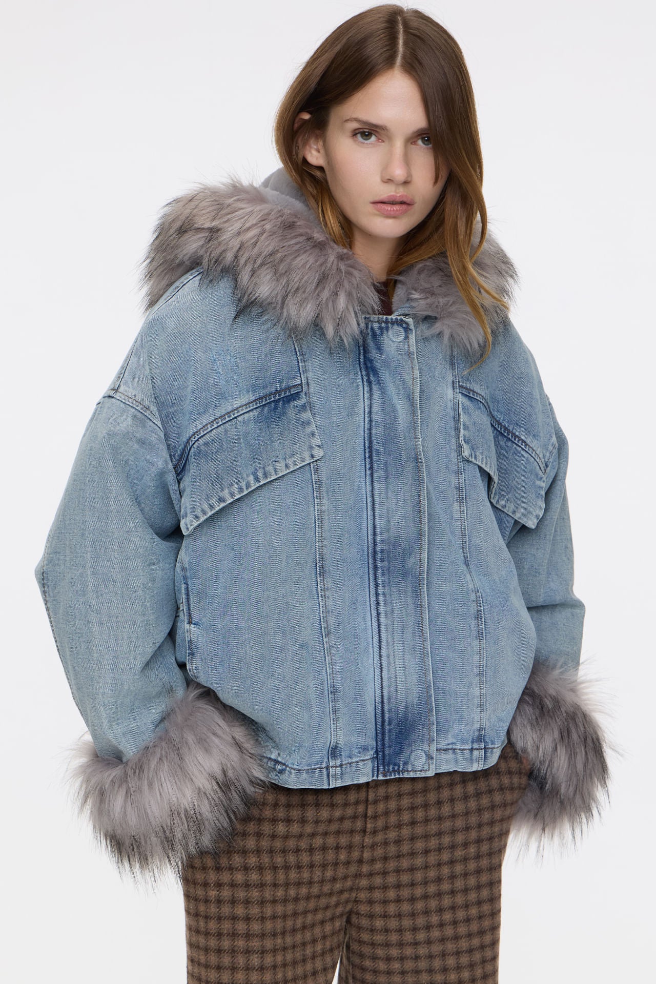 Campera Over Glam Deep Blue