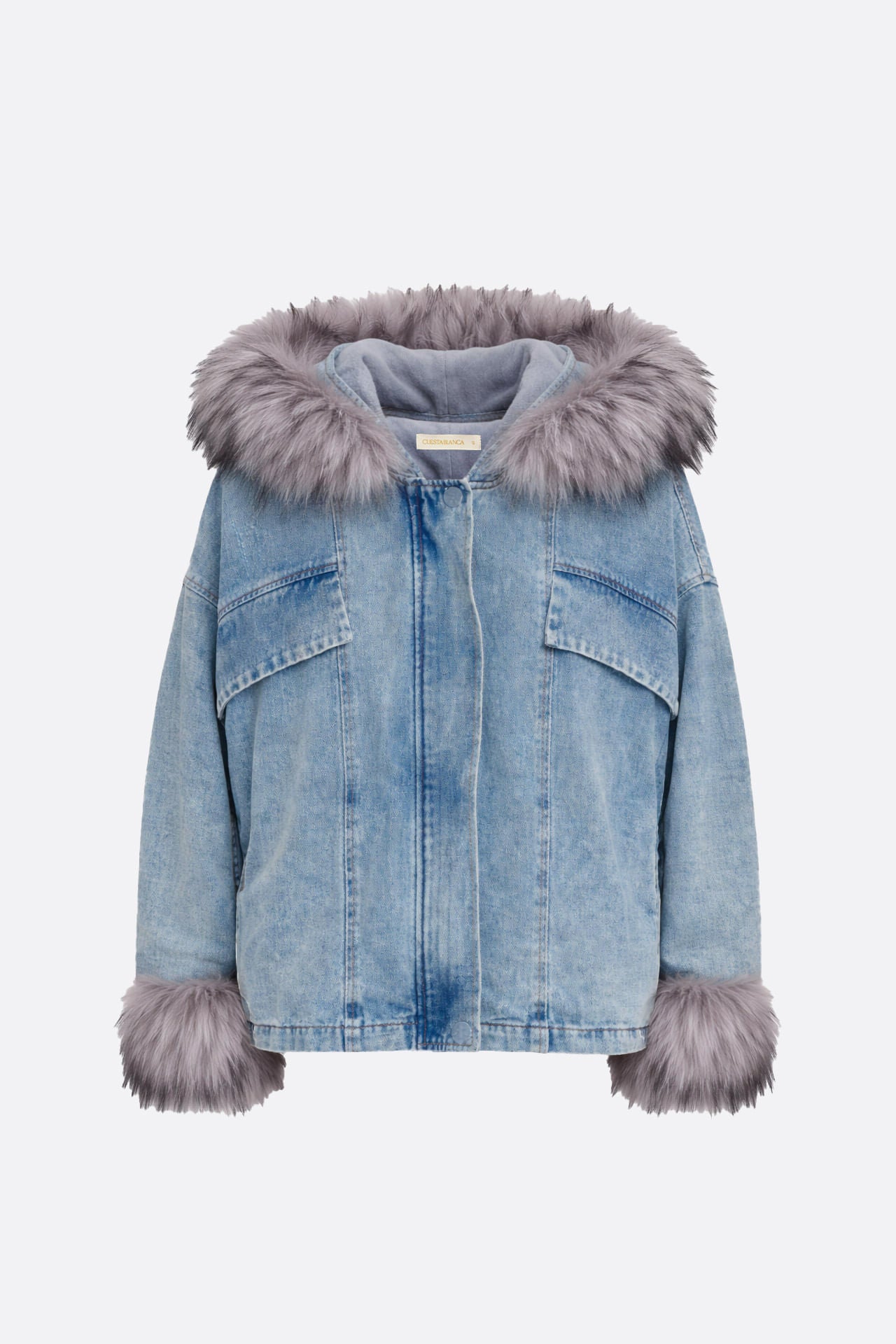 Campera Over Glam Deep Blue