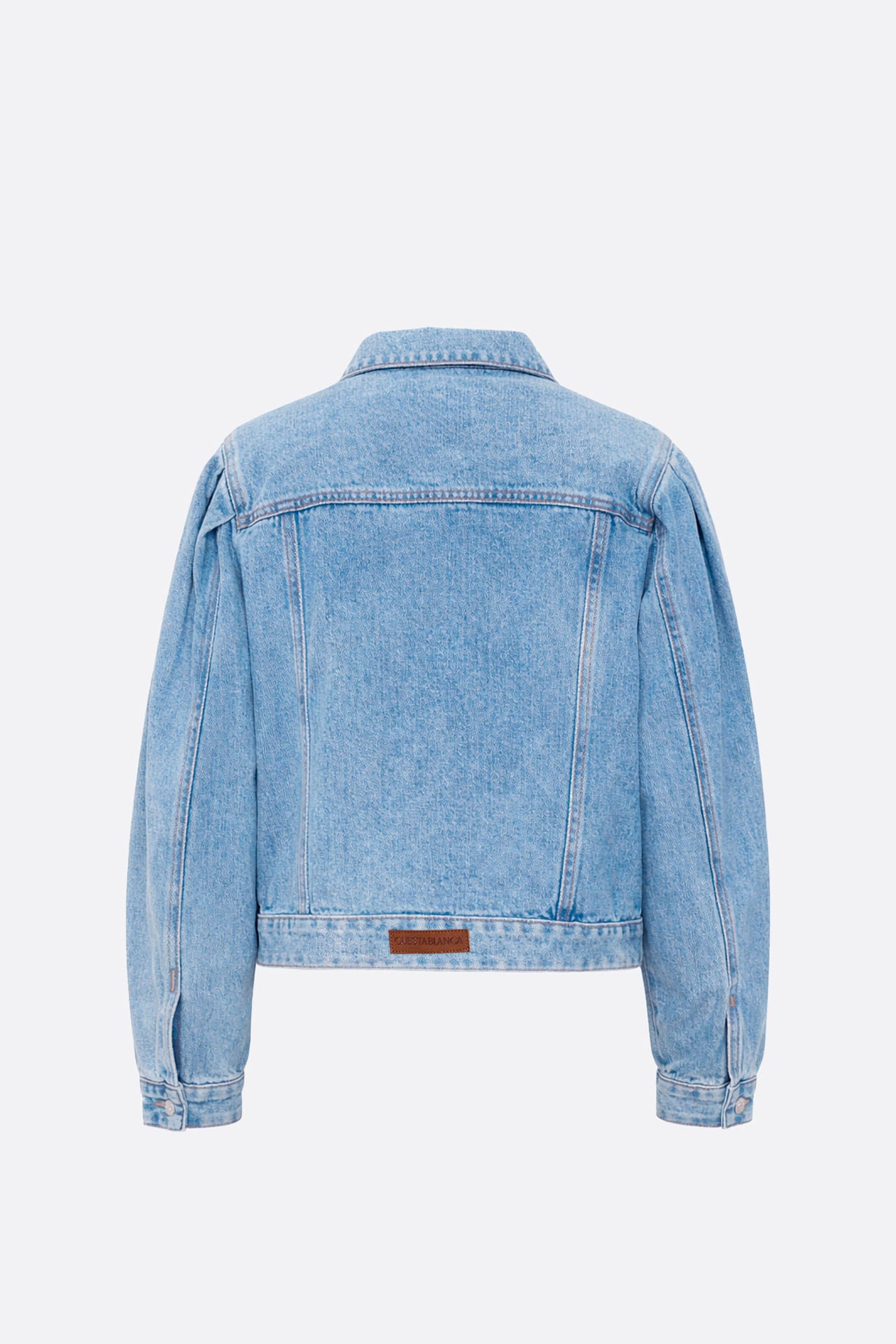 Campera Pleats Denim Blue