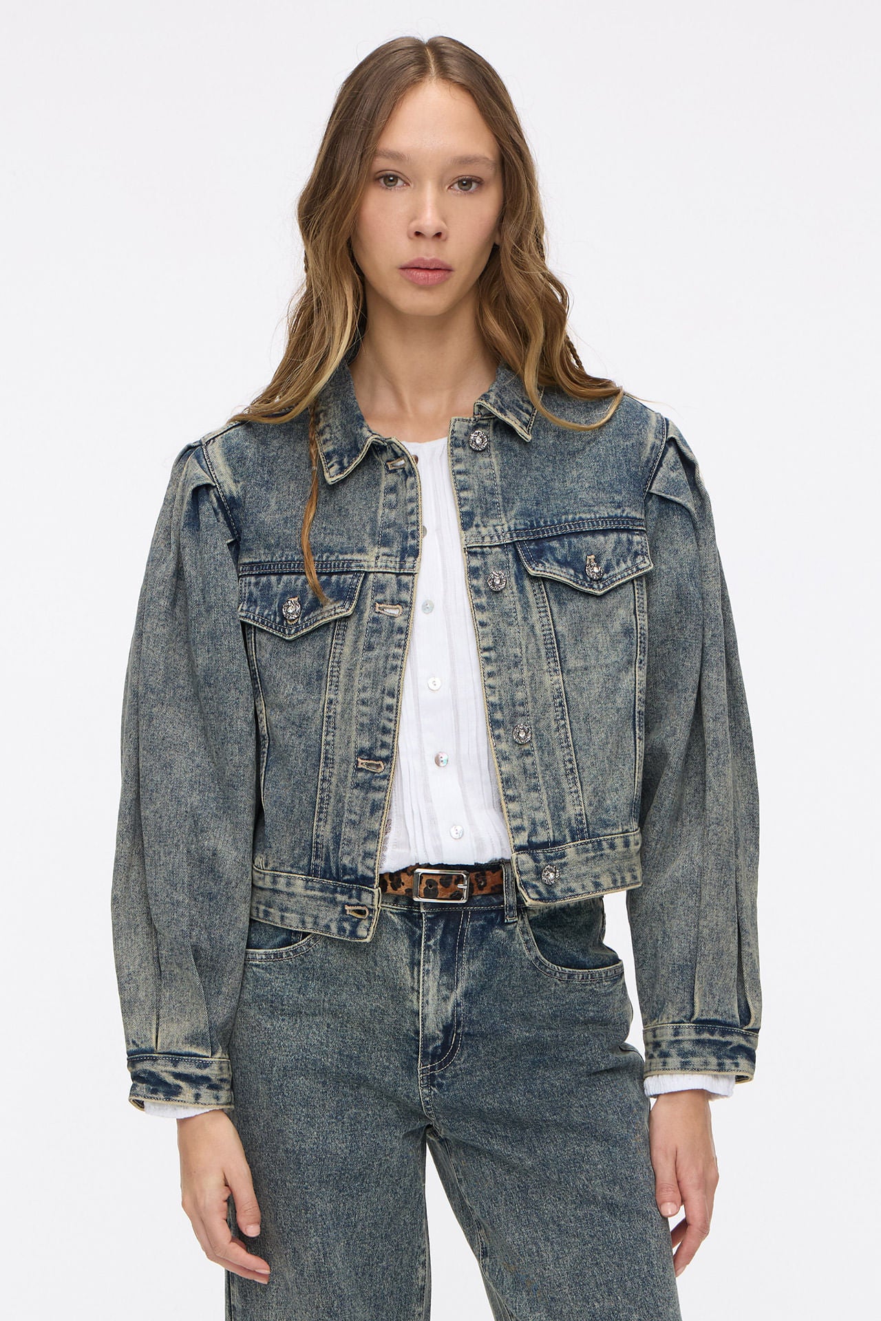 Campera Pleats Matizado
