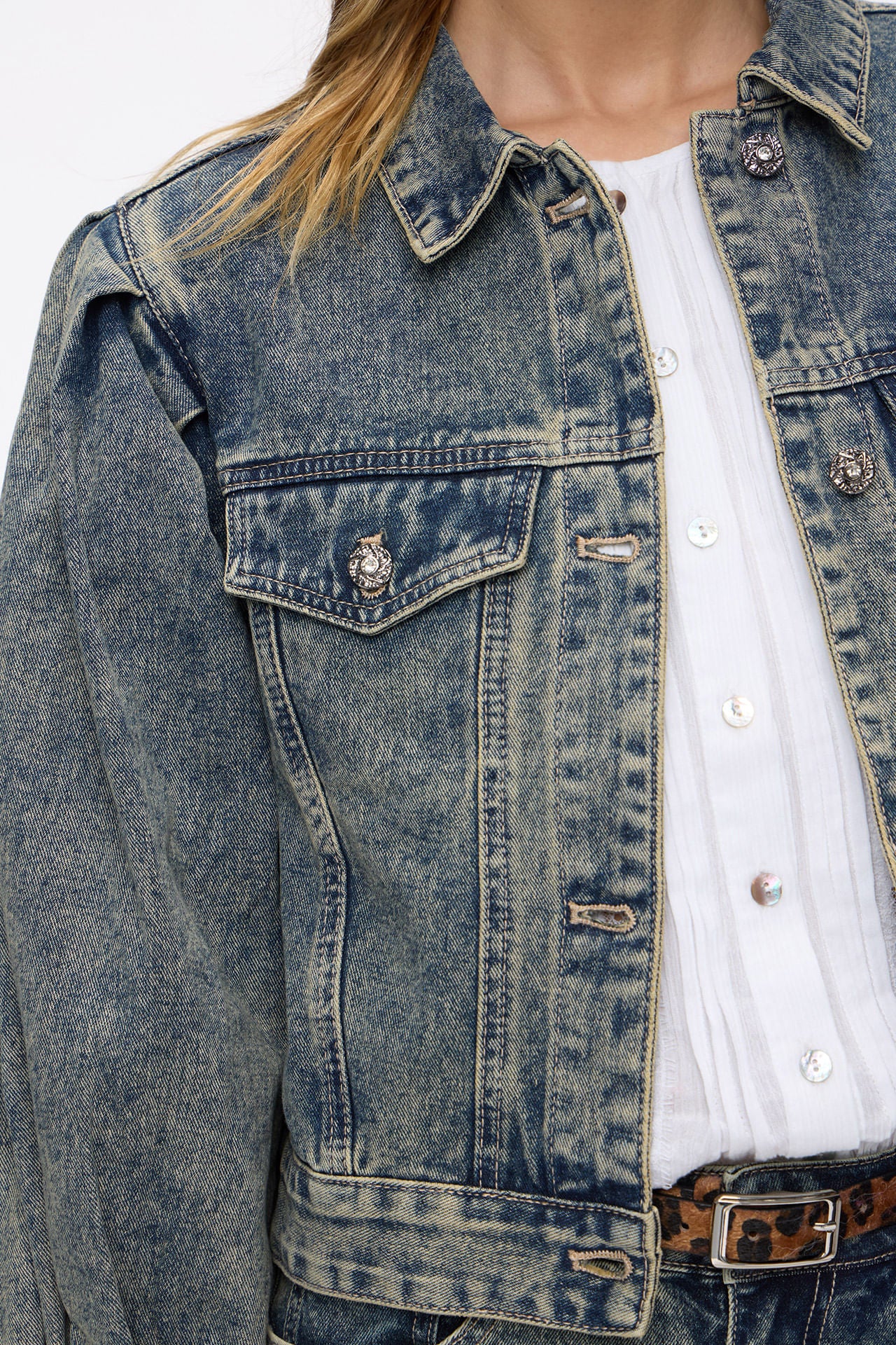 Campera Pleats Matizado