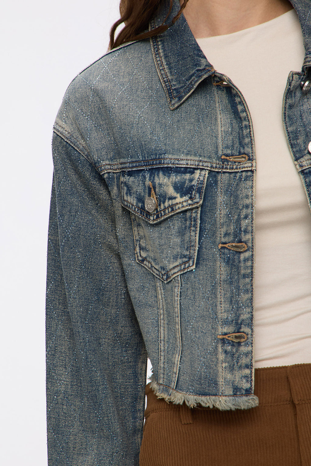 Campera Rombos Vintage Blue