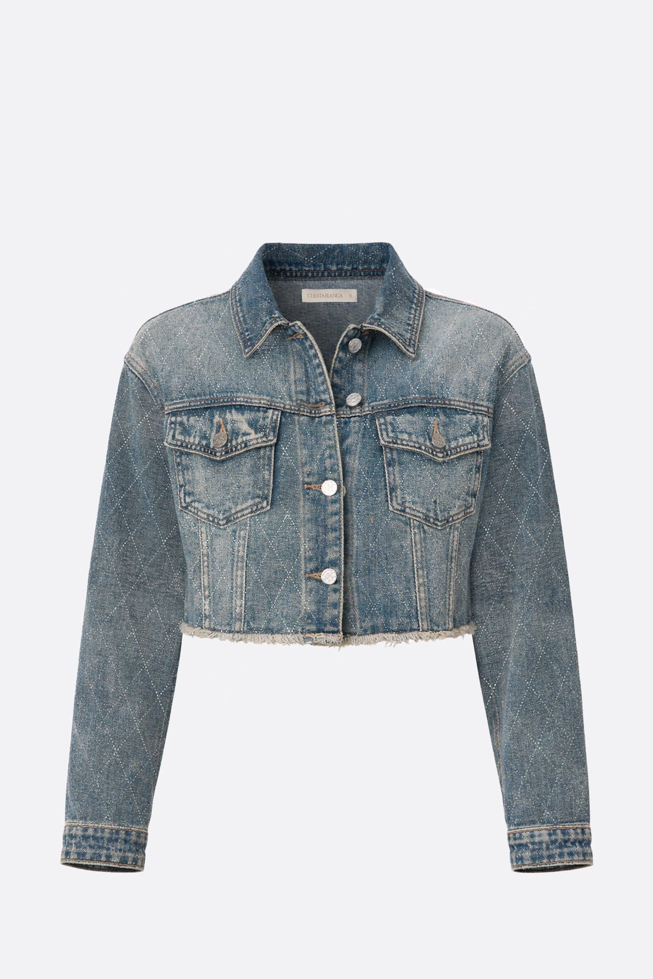 Campera Rombos Vintage Blue