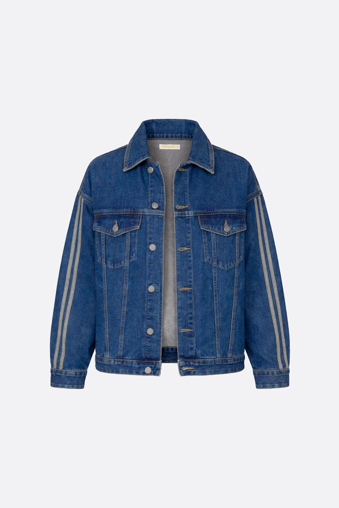 Campera Stripes Vintage Blue