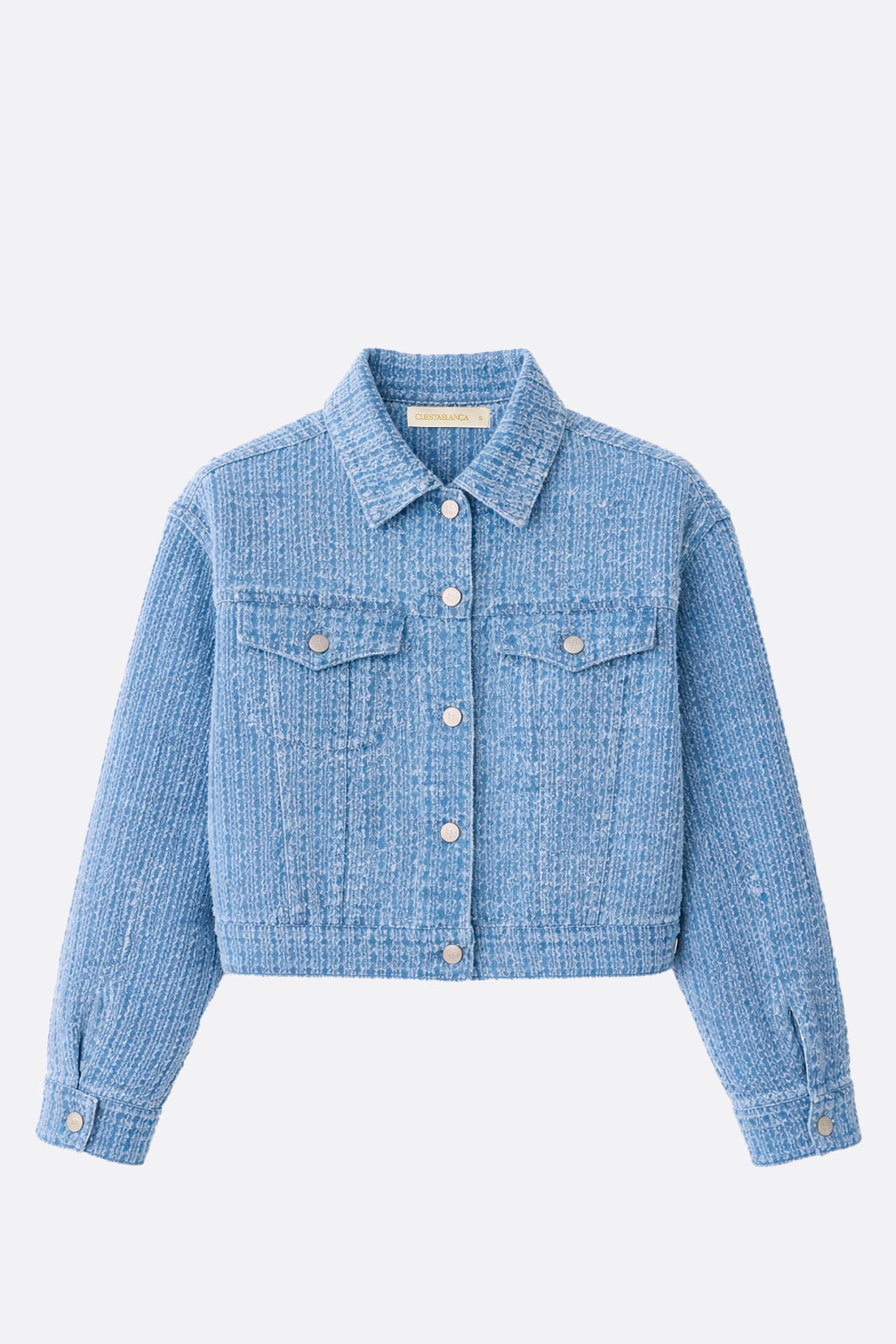 Campera Tweed Denim Blue