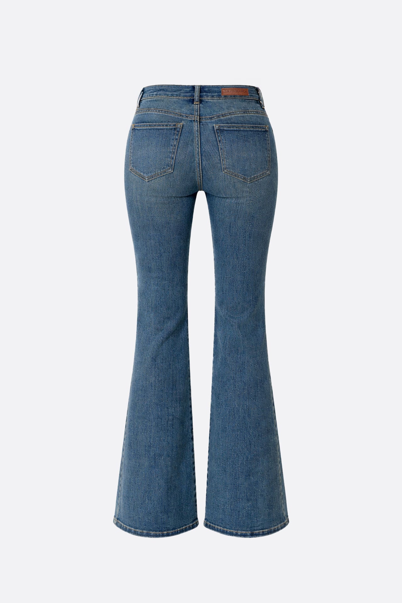 Oxford Flared Matizado Blue