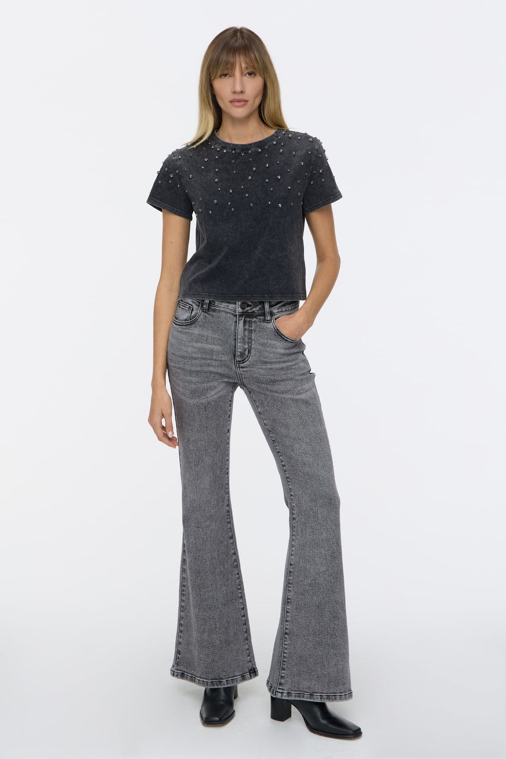 Oxford Flared Grey