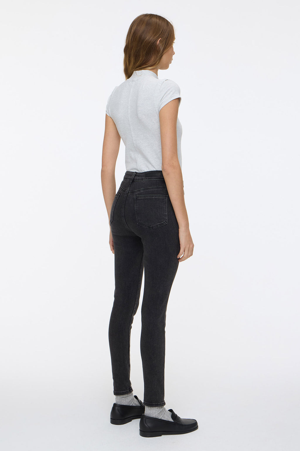 Skinny Mid Rise Black