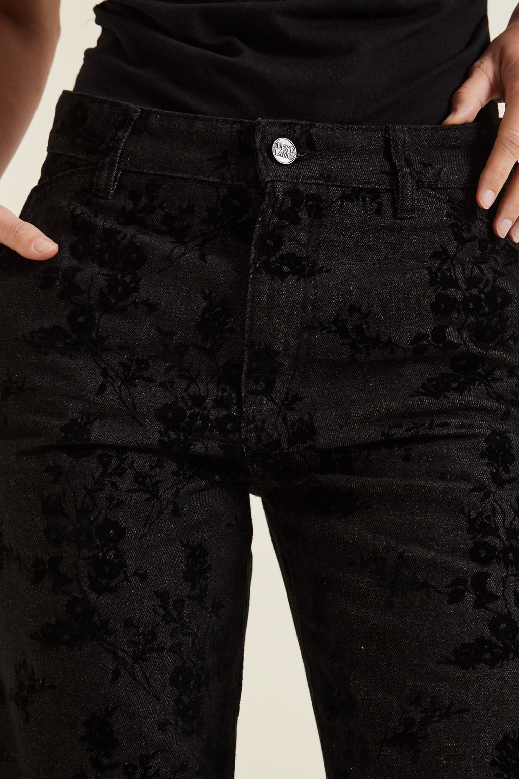 Straight Flower Black