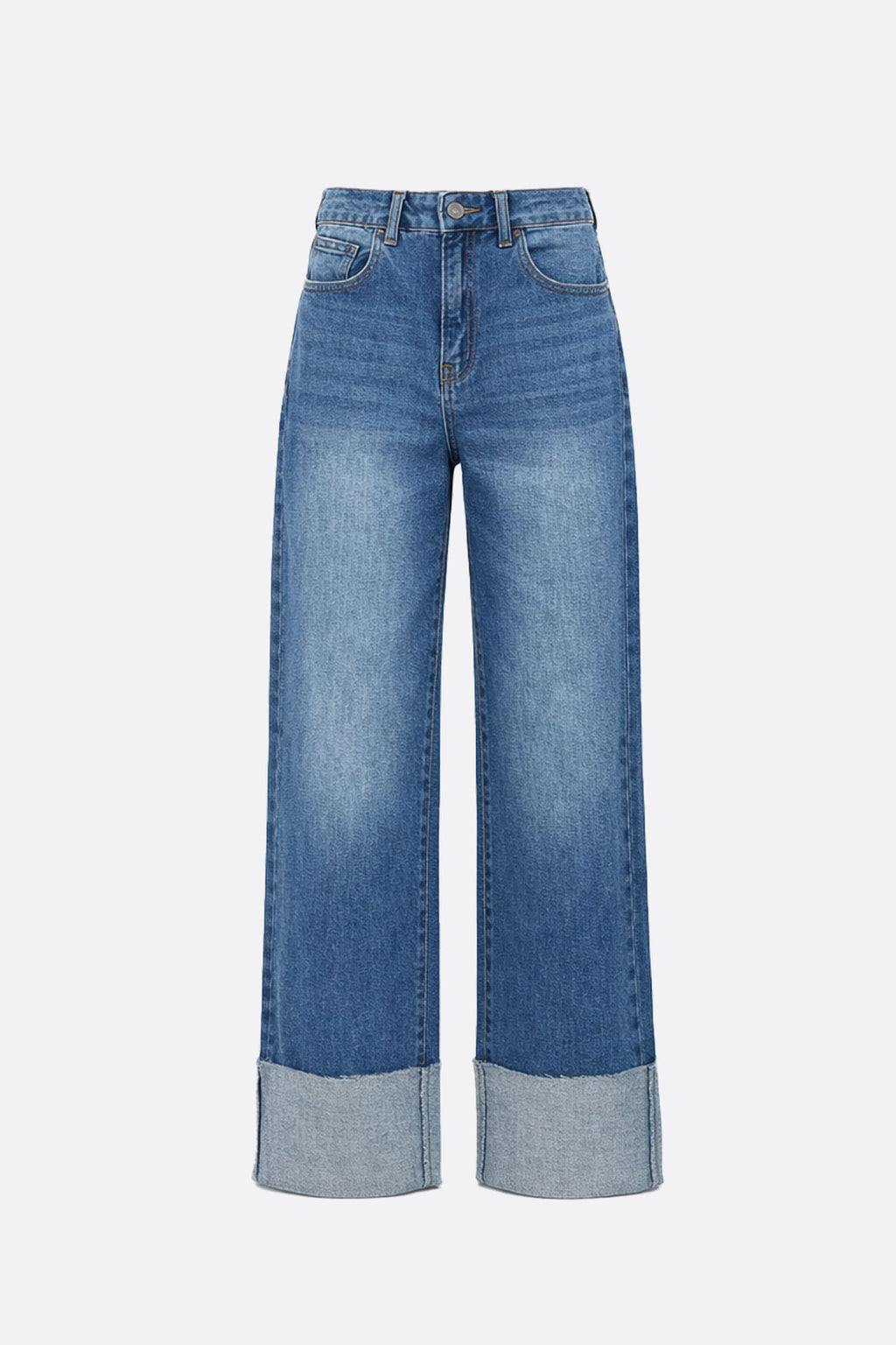 Straight Fold Denim Blue