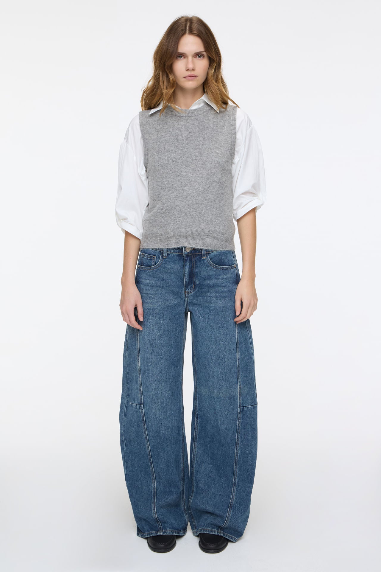 Straight Matizado Dark Blue
