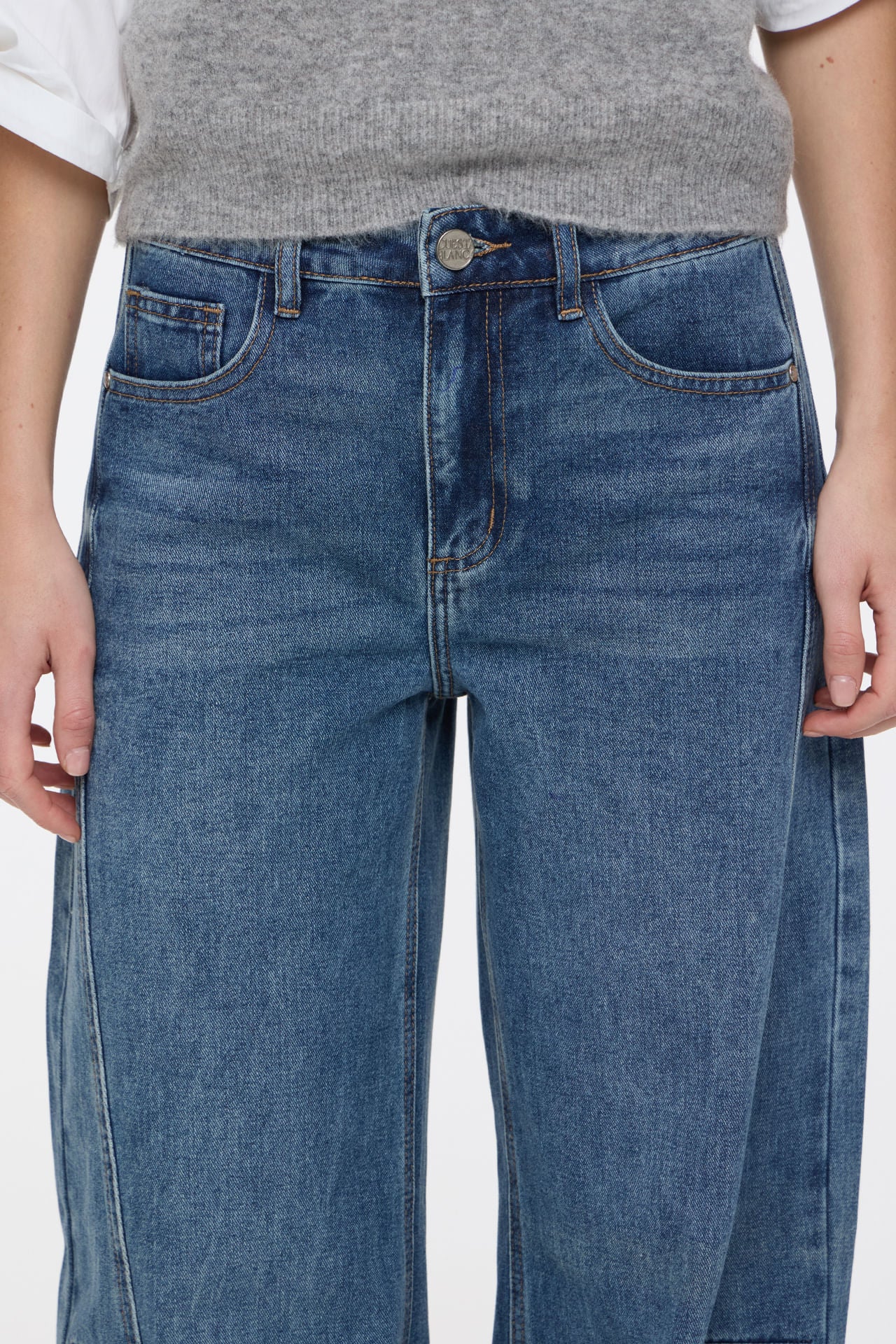 Straight Matizado Dark Blue