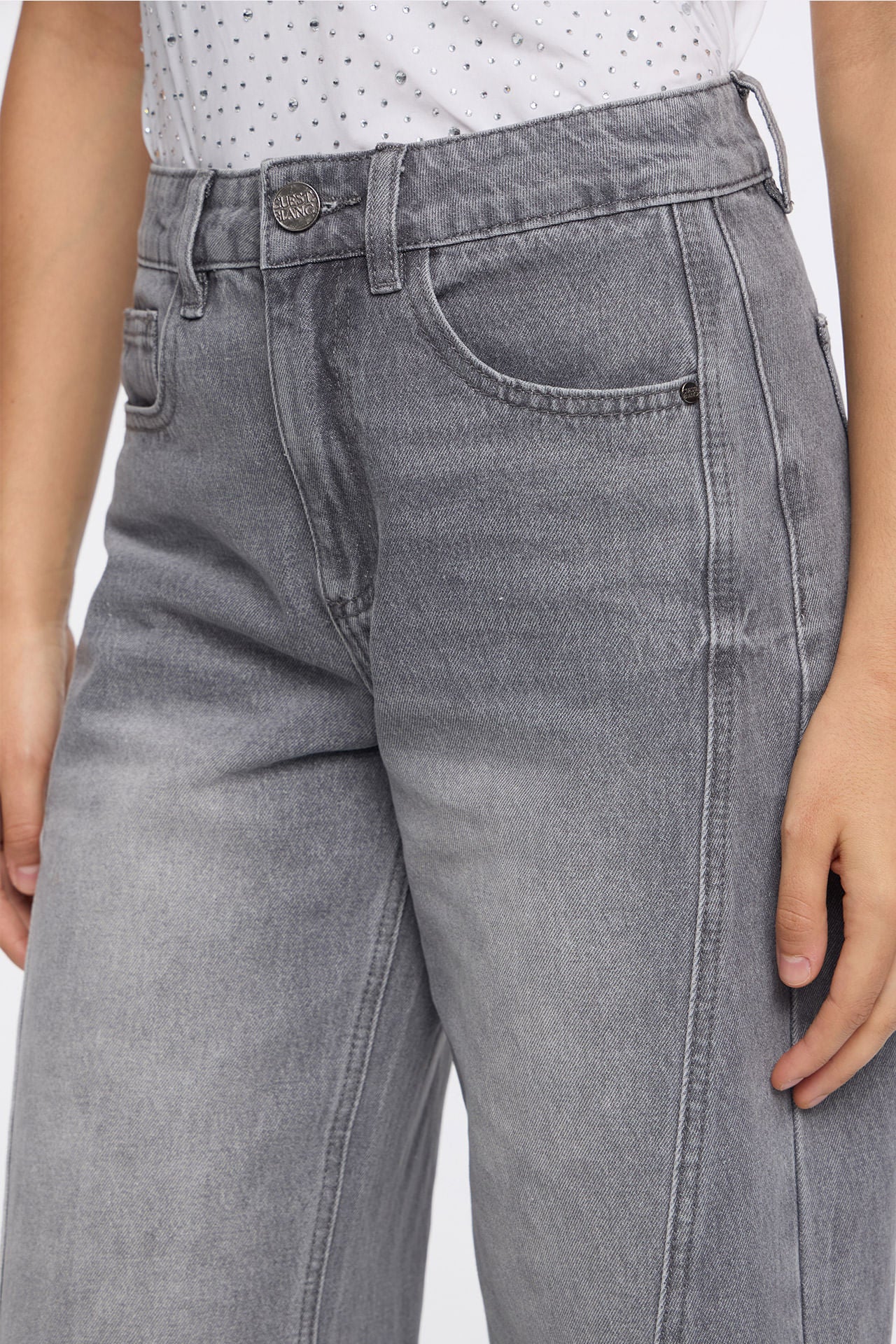 Straight Matizado Grey