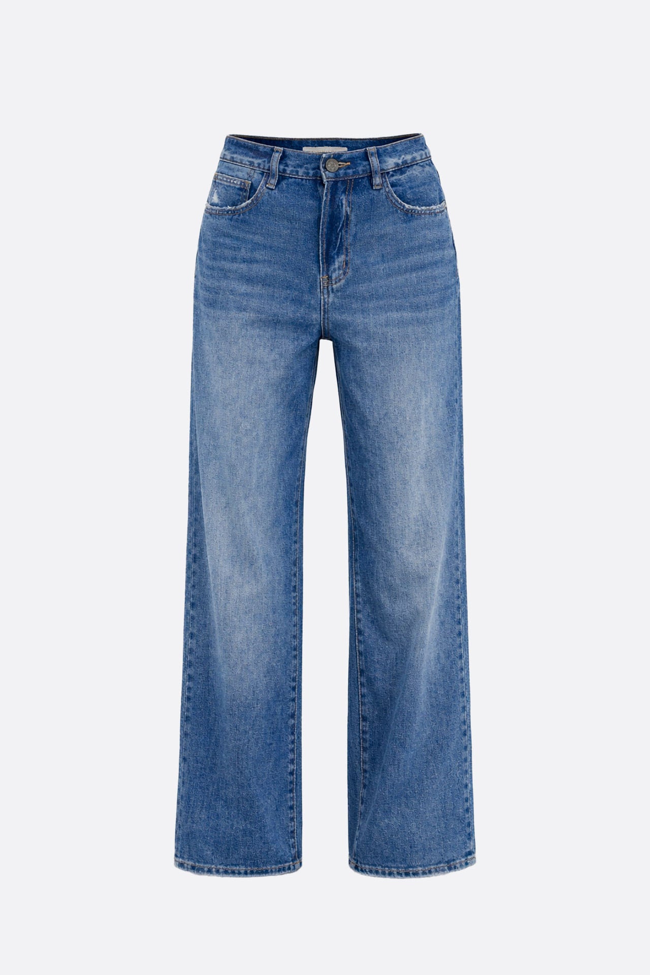 Straight Button Blue