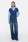 Wide Basic Gout Dark Blue