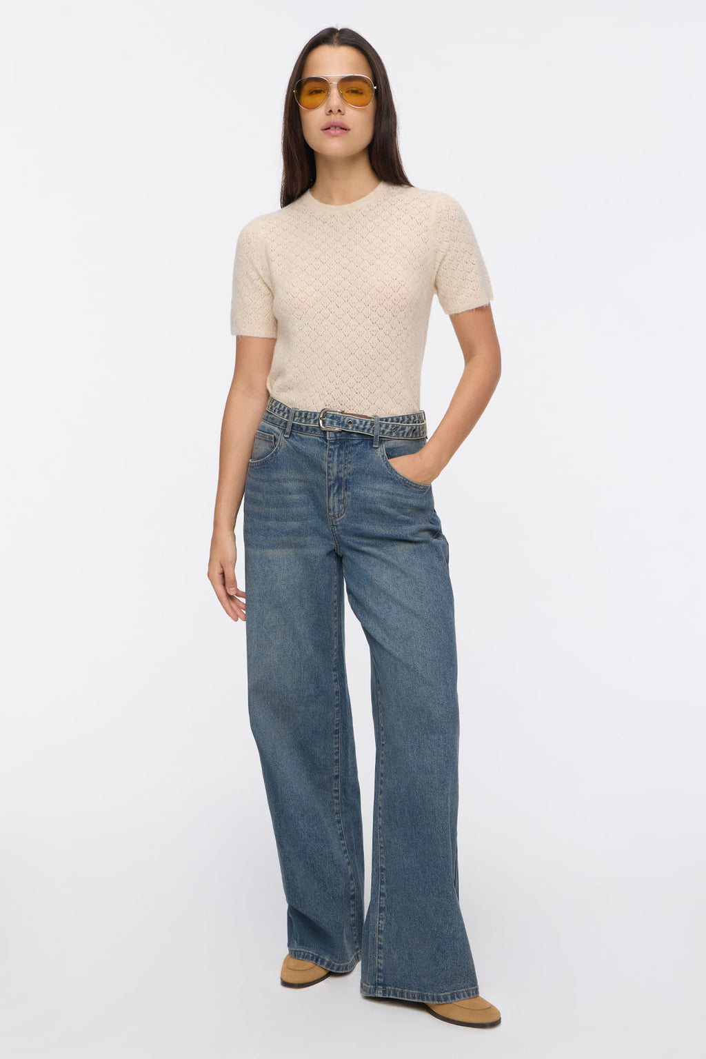 Wide Gout Lazo Vintage Blue