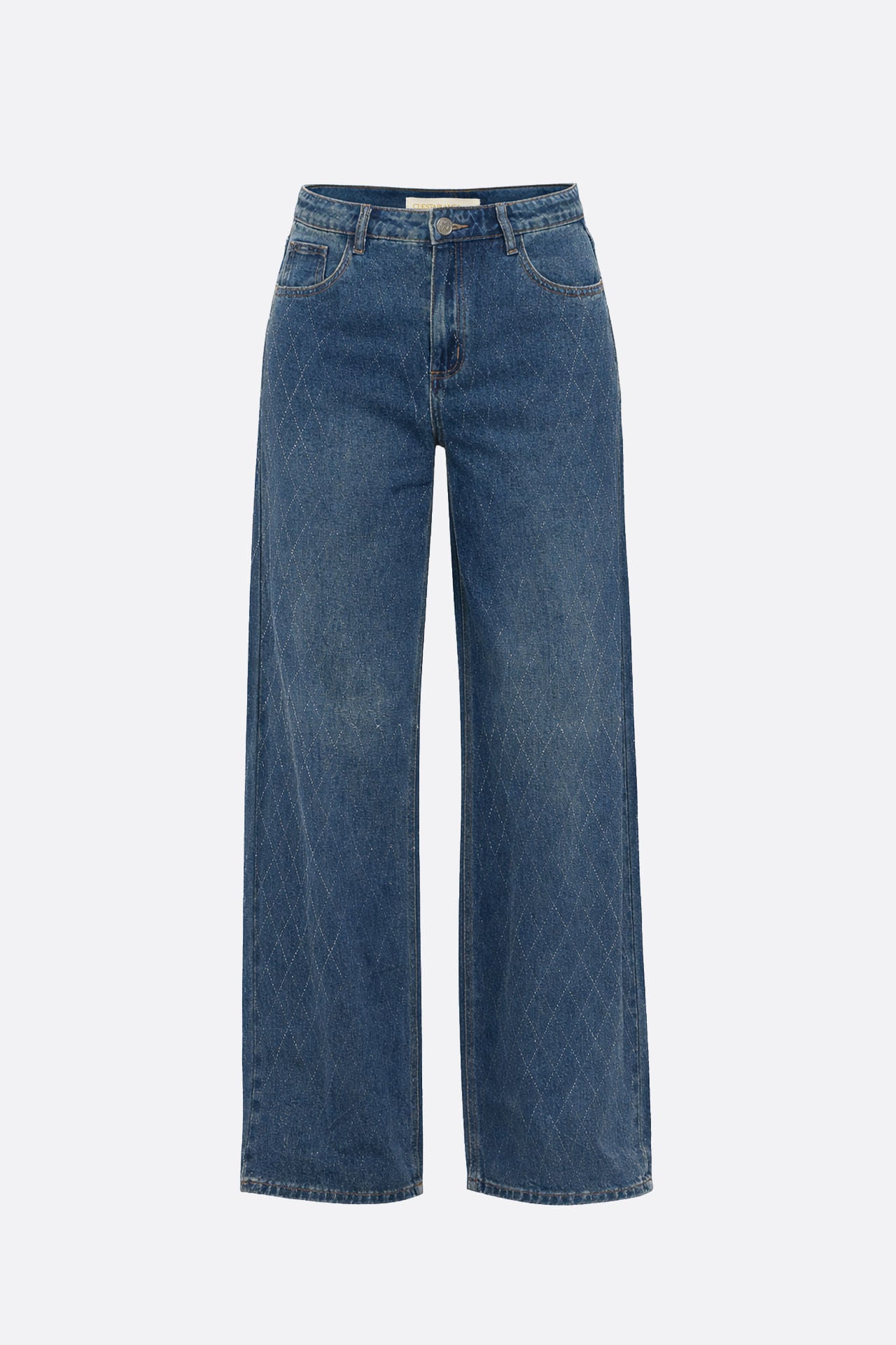 Wide Rombos Dark Blue