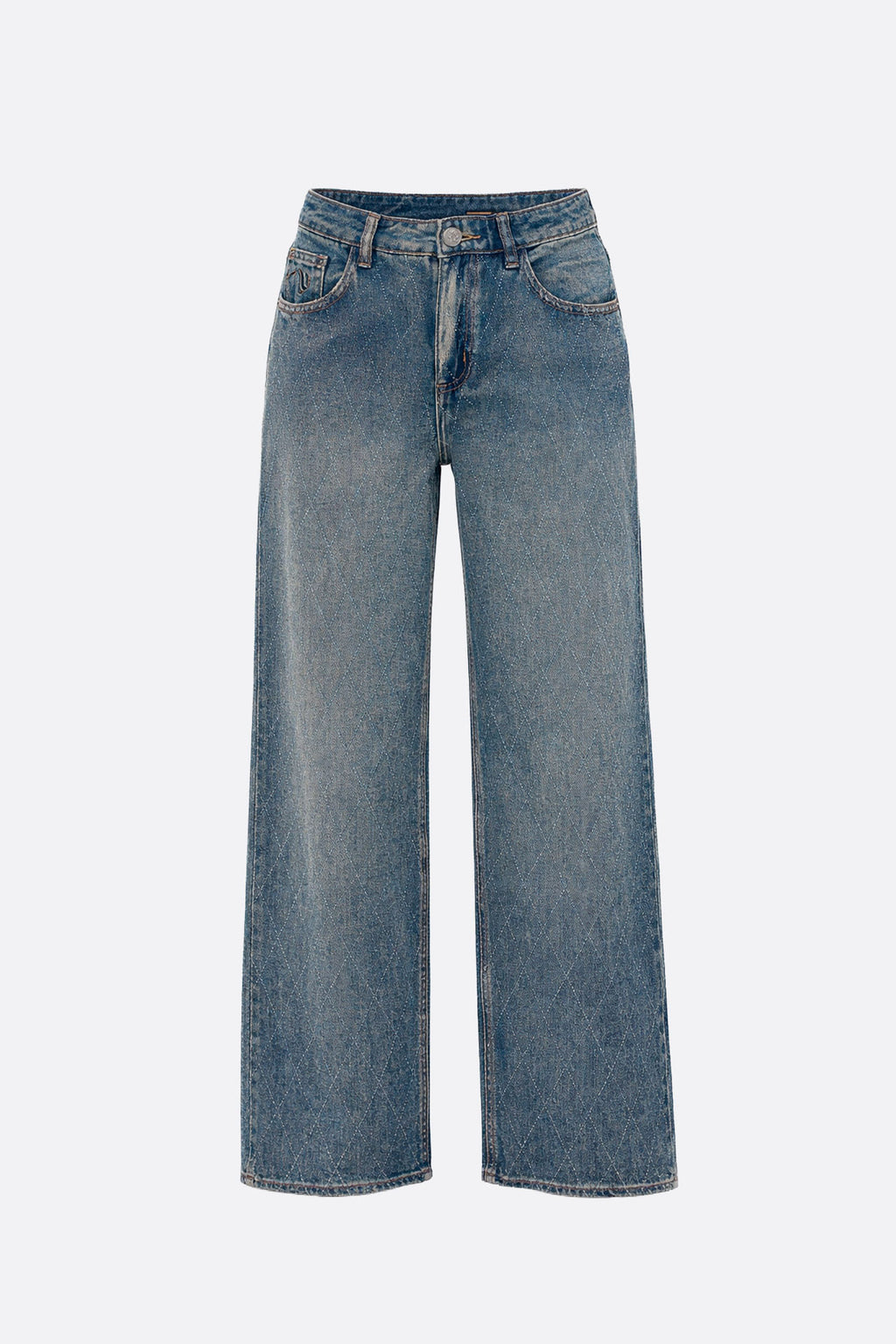 Wide Rombos Vintage Blue