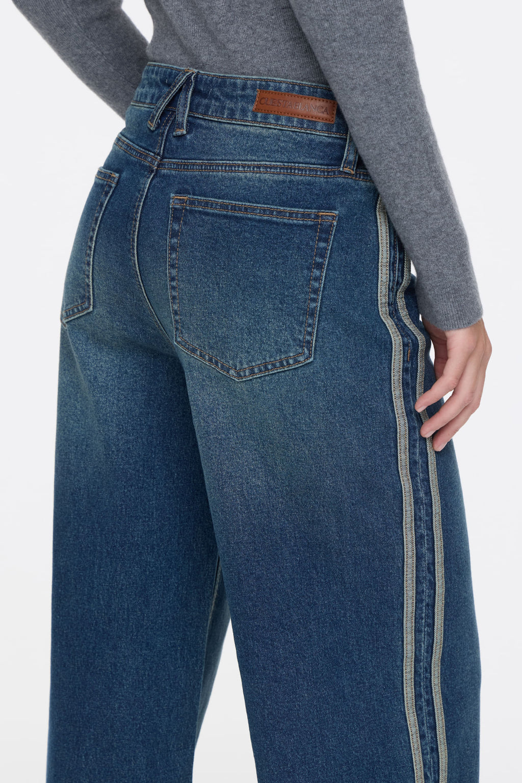Wide Stripes Vintage Blue