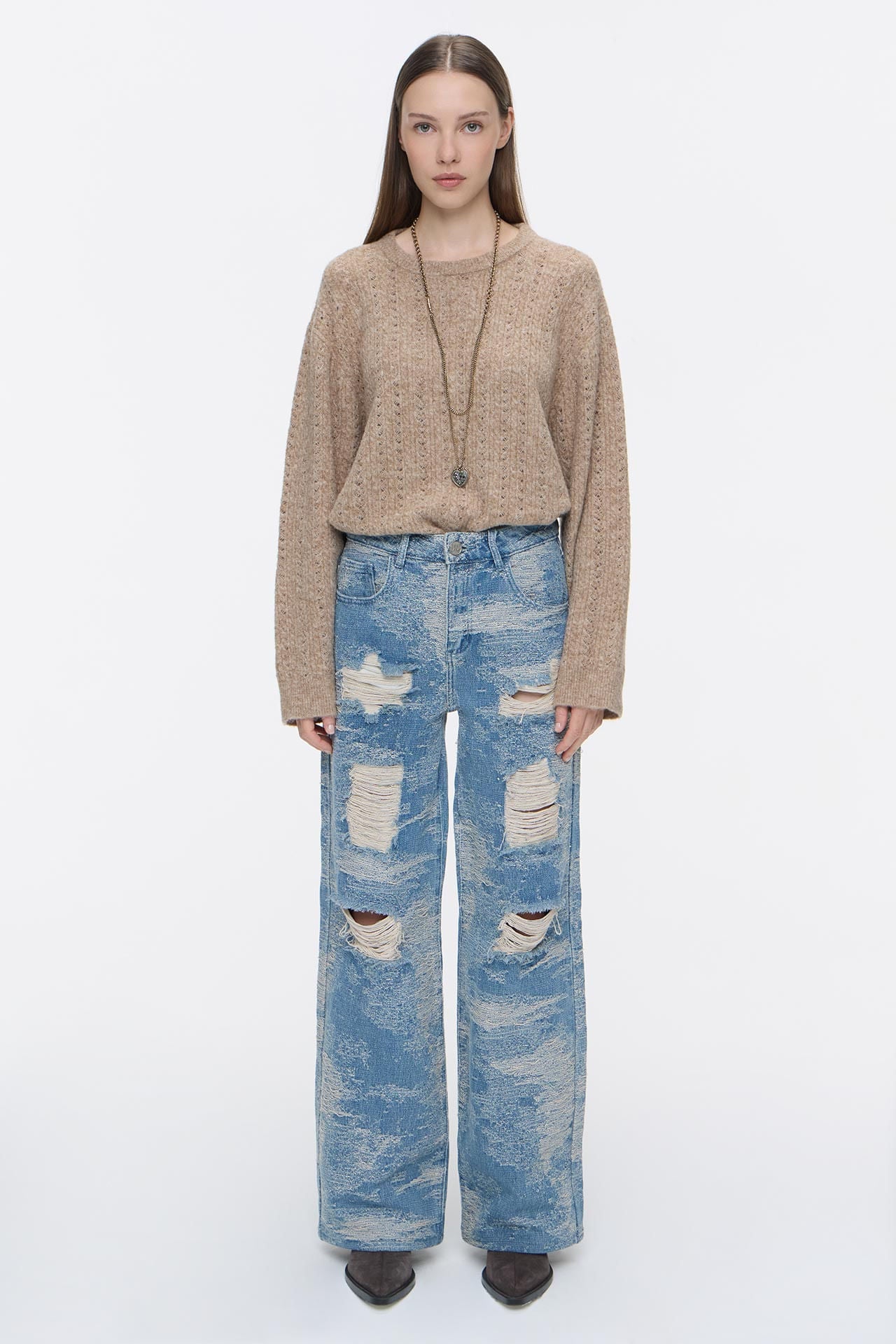 Wide Up Trash Denim Blue