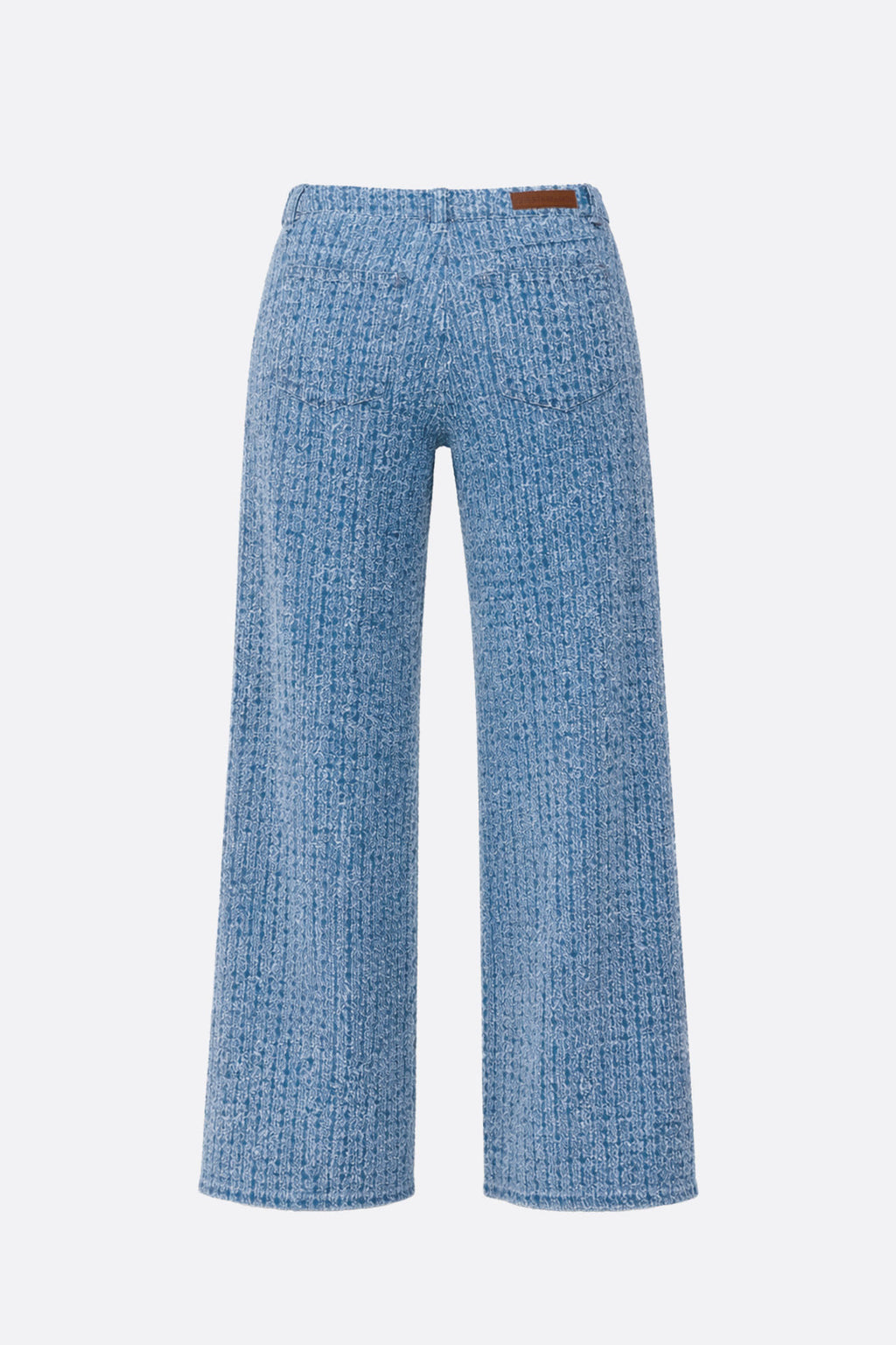 Wide Tweed Denim Blue